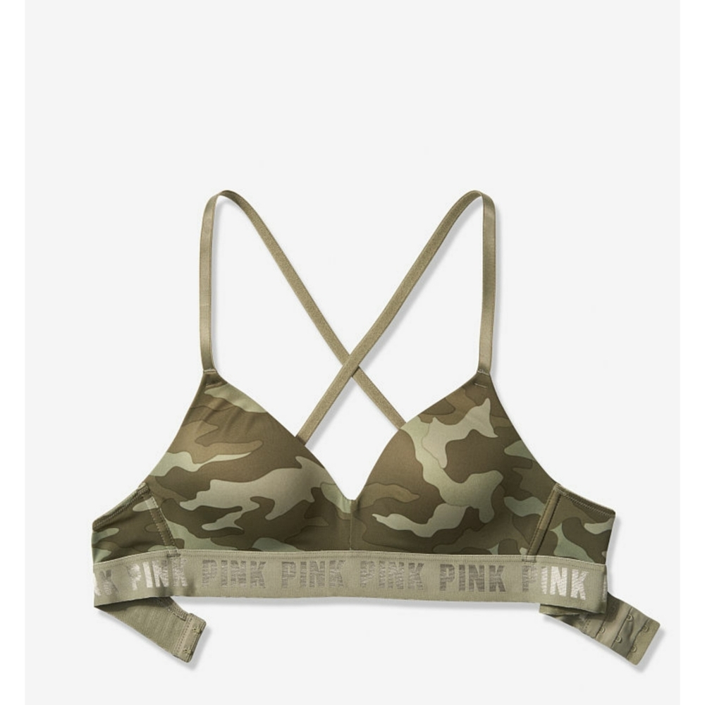 NEW | Victoria Secret PINK | Camo Wireless Bra - Picture 3 of 7